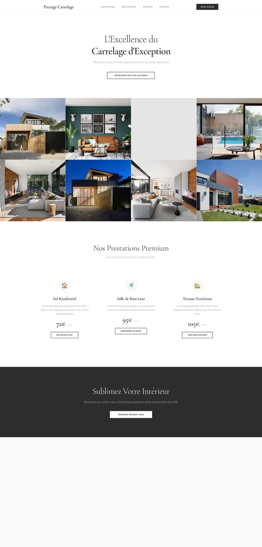 Exemple de site réalisé par AWEMA
